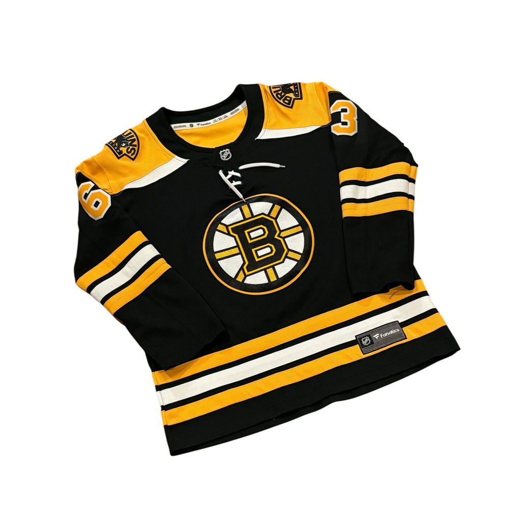 Fanatics Boston Bruins Brad Marchand #63 Home Black NHL Hockey Jersey Youth L/XL