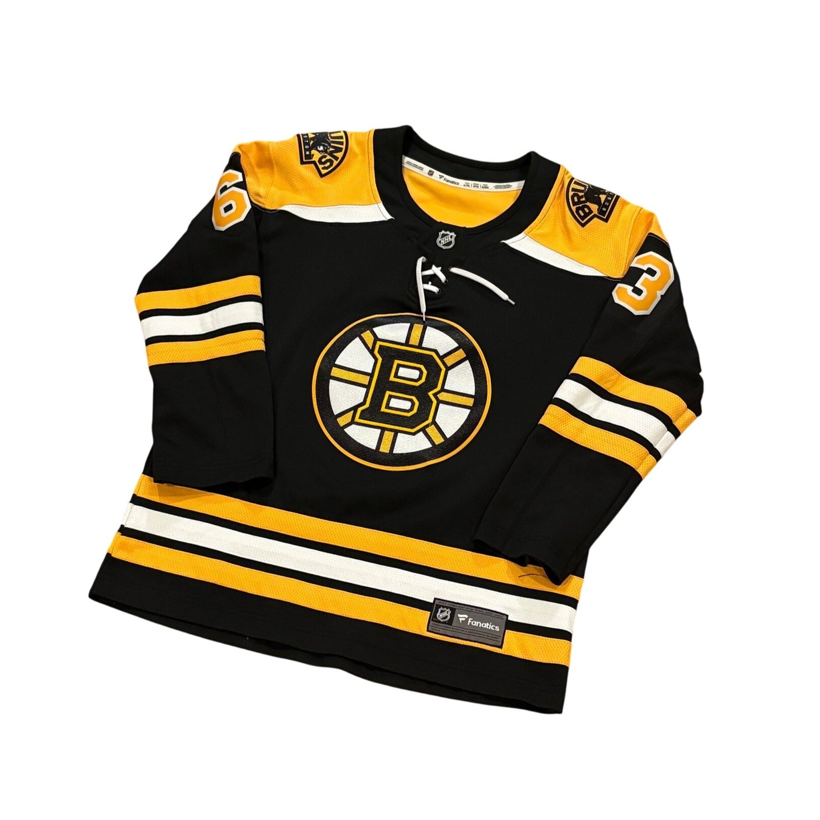 Fanatics Boston Bruins Brad Marchand #63 Home Black NHL Hockey Jersey Youth L/XL