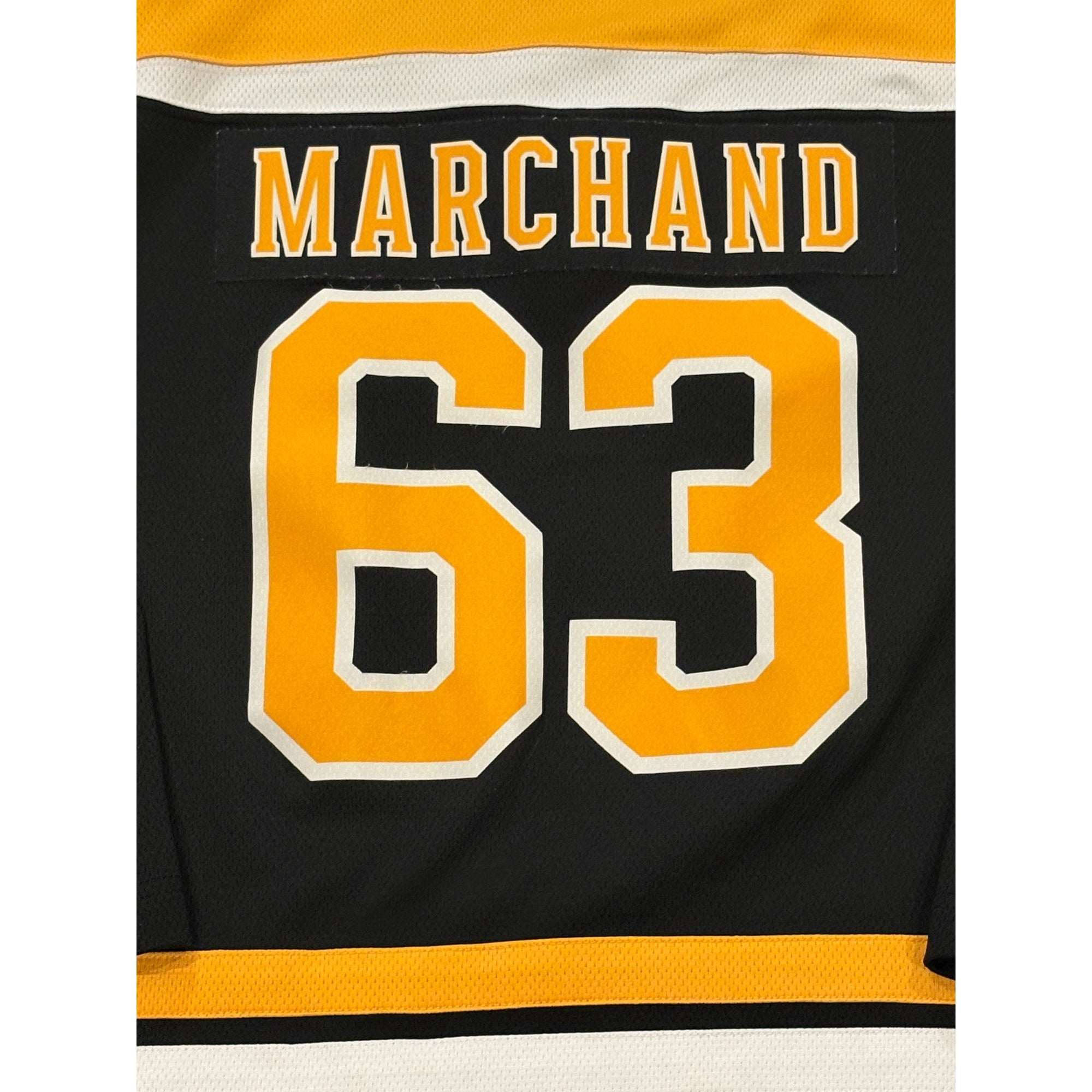 Fanatics Boston Bruins Brad Marchand #63 Home Black NHL Hockey Jersey Youth L/XL