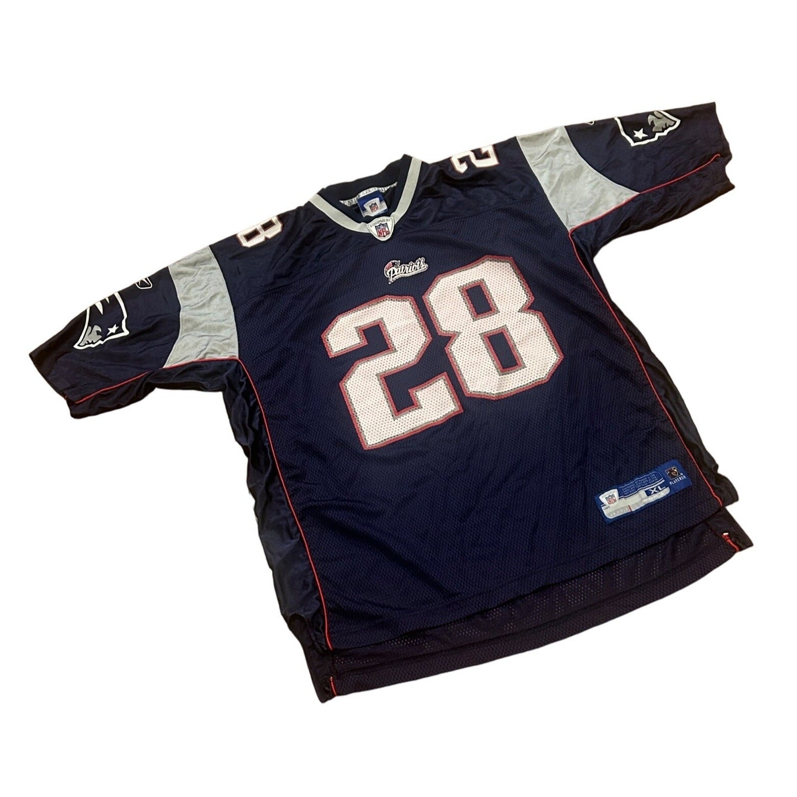 Reebok New England Patriots Corey Dillon #28 Blue NFL Jersey Men's Size XL