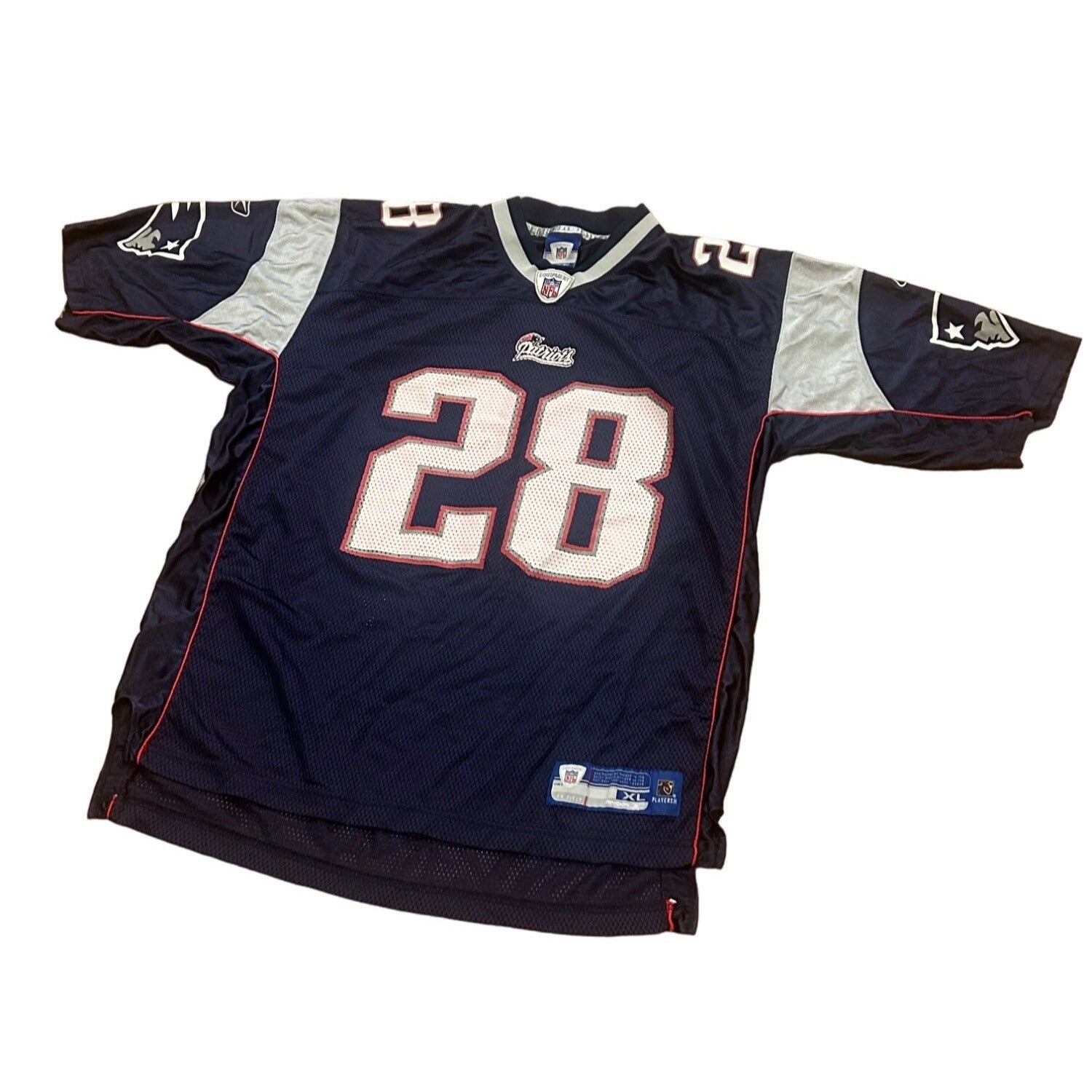 Reebok New England Patriots Corey Dillon #28 Blue NFL Jersey Men's Size XL