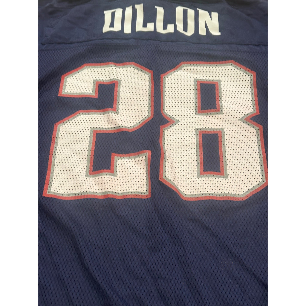 Reebok New England Patriots Corey Dillon #28 Blue NFL Jersey Men's Size XL