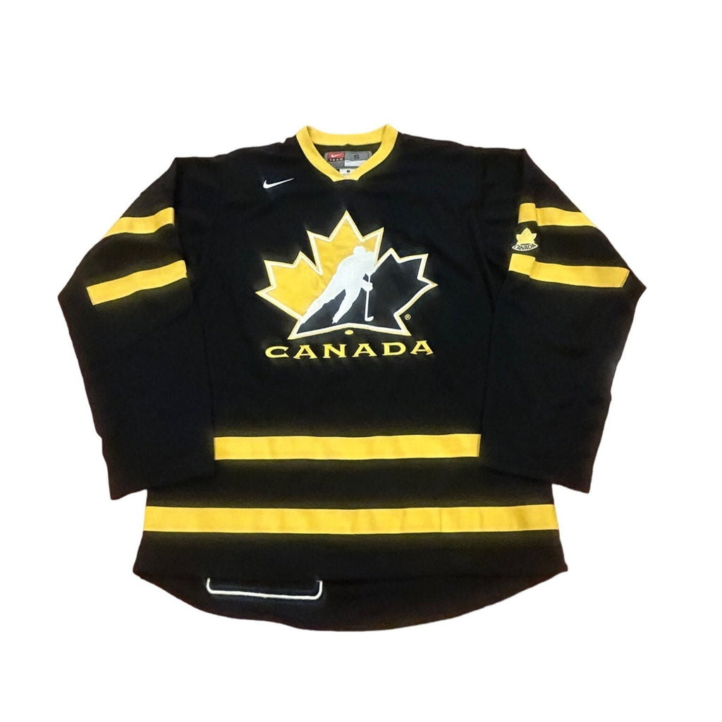 Rare Nike Team Canada 2013 IHHF Livestrong Stitched Hockey Jersey Black Small