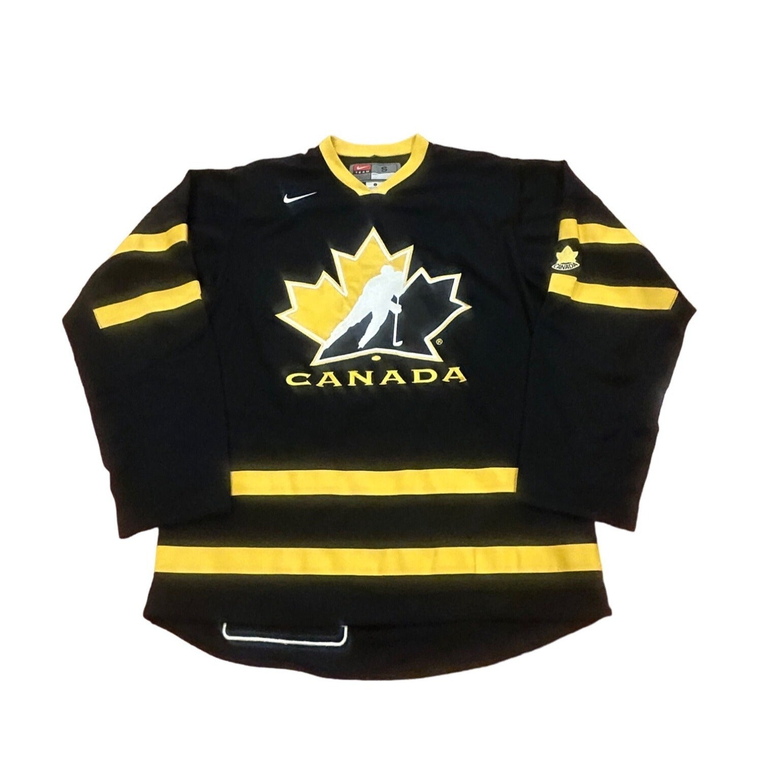 Rare Nike Team Canada 2013 IHHF Livestrong Stitched Hockey Jersey Black Small