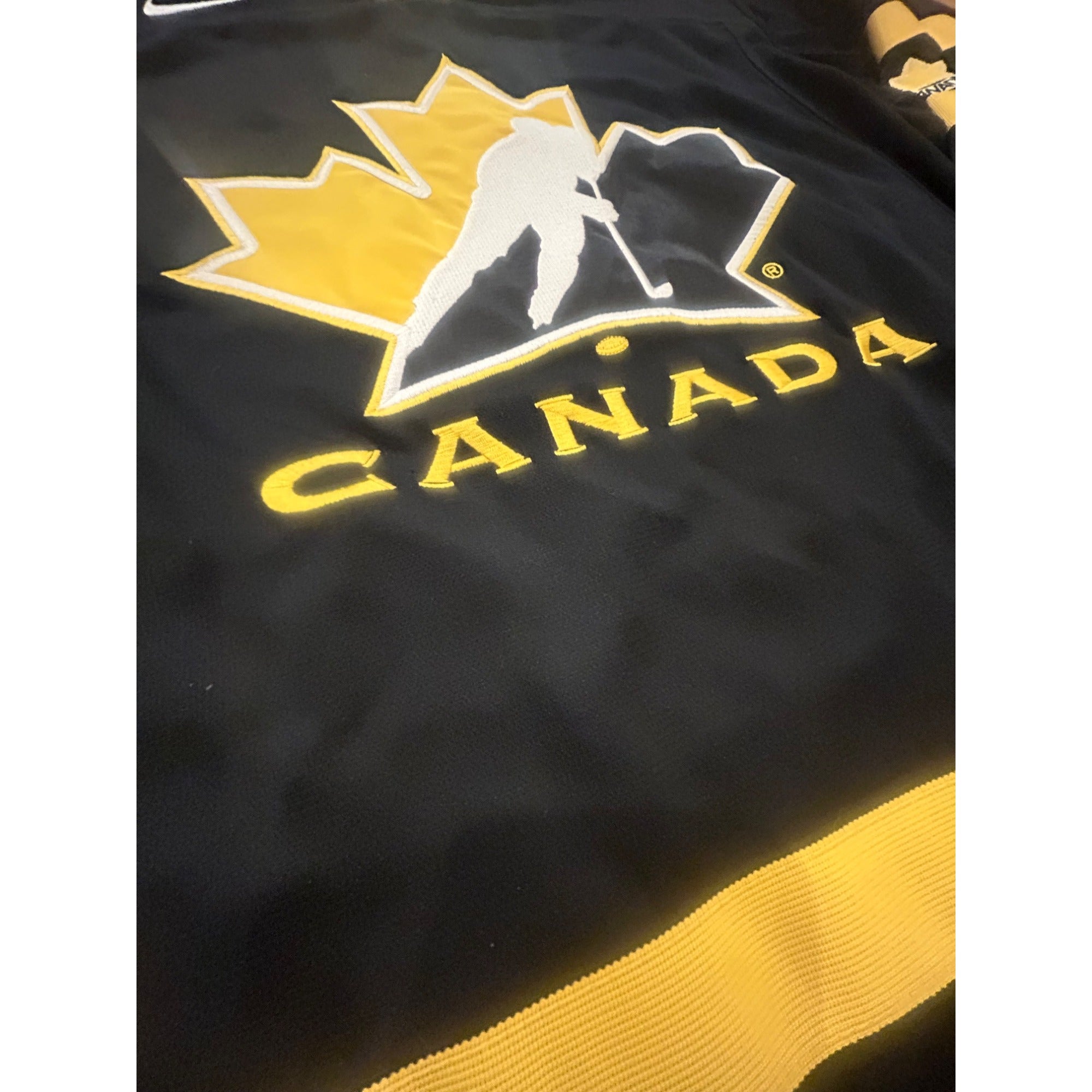 Rare Nike Team Canada 2013 IHHF Livestrong Stitched Hockey Jersey Black Small