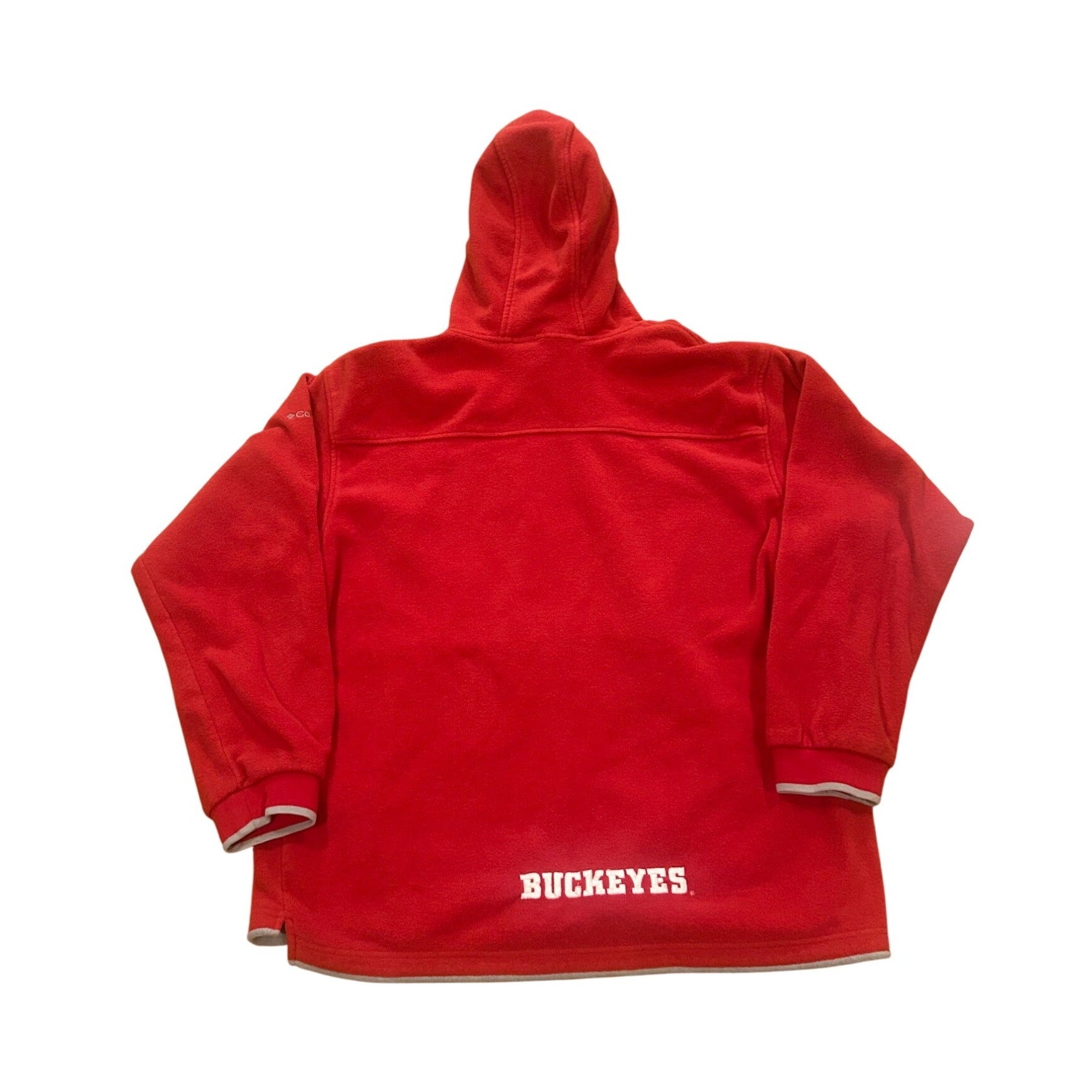 Columbia Ohio State Buckeyes Fleece Hoodie Pullover Red Men's Size Large