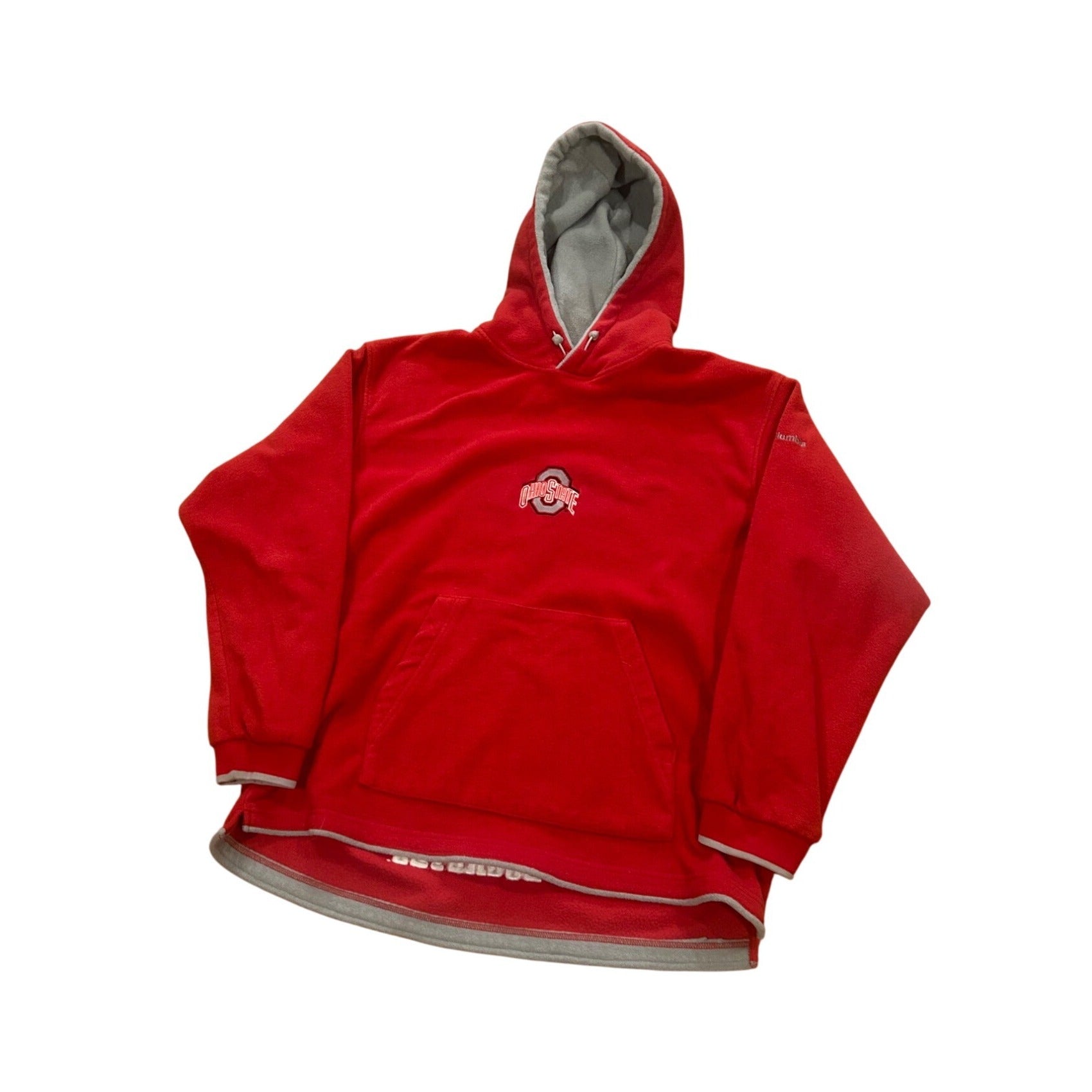 Columbia Ohio State Buckeyes Fleece Hoodie Pullover Red Men's Size Large