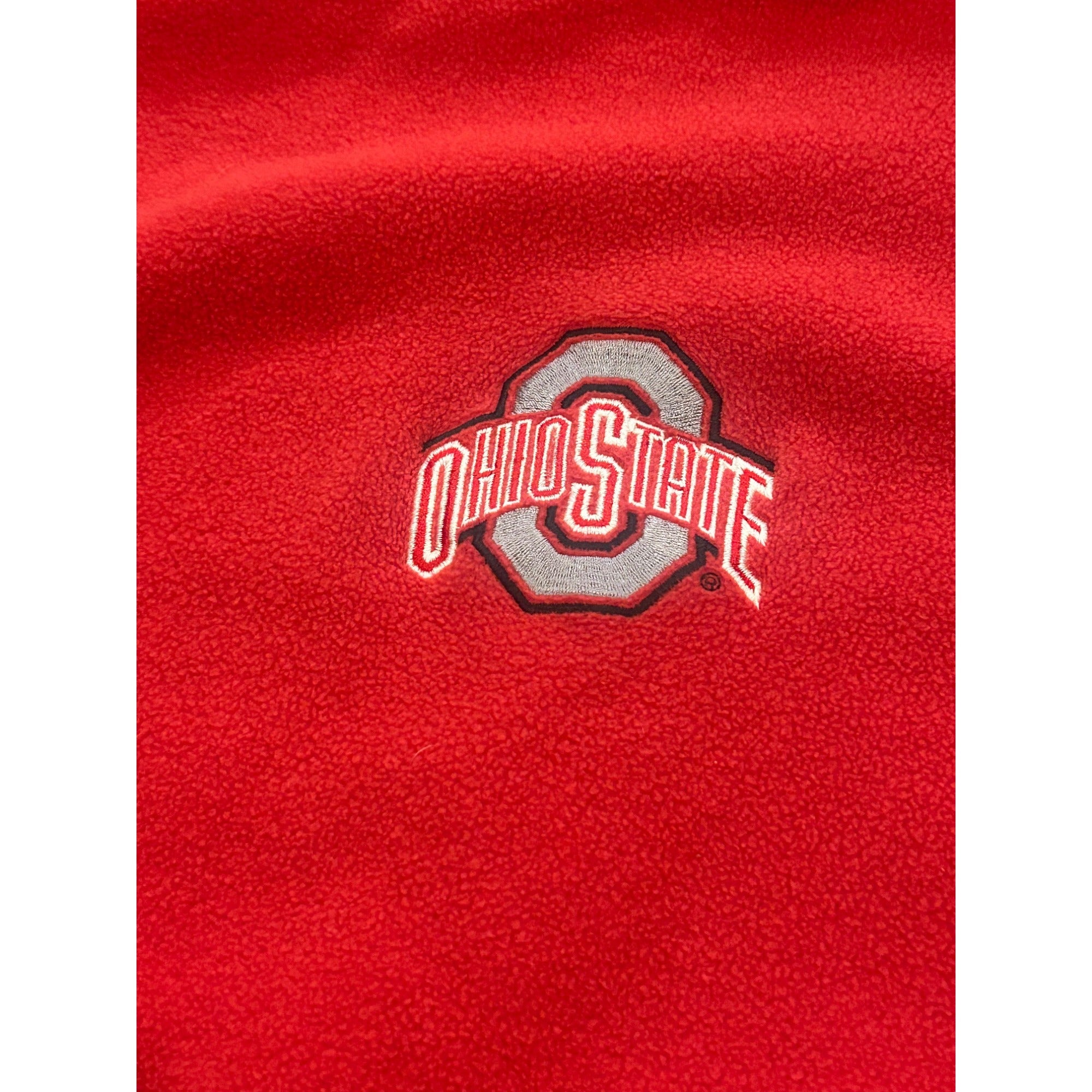 Columbia Ohio State Buckeyes Fleece Hoodie Pullover Red Men's Size Large