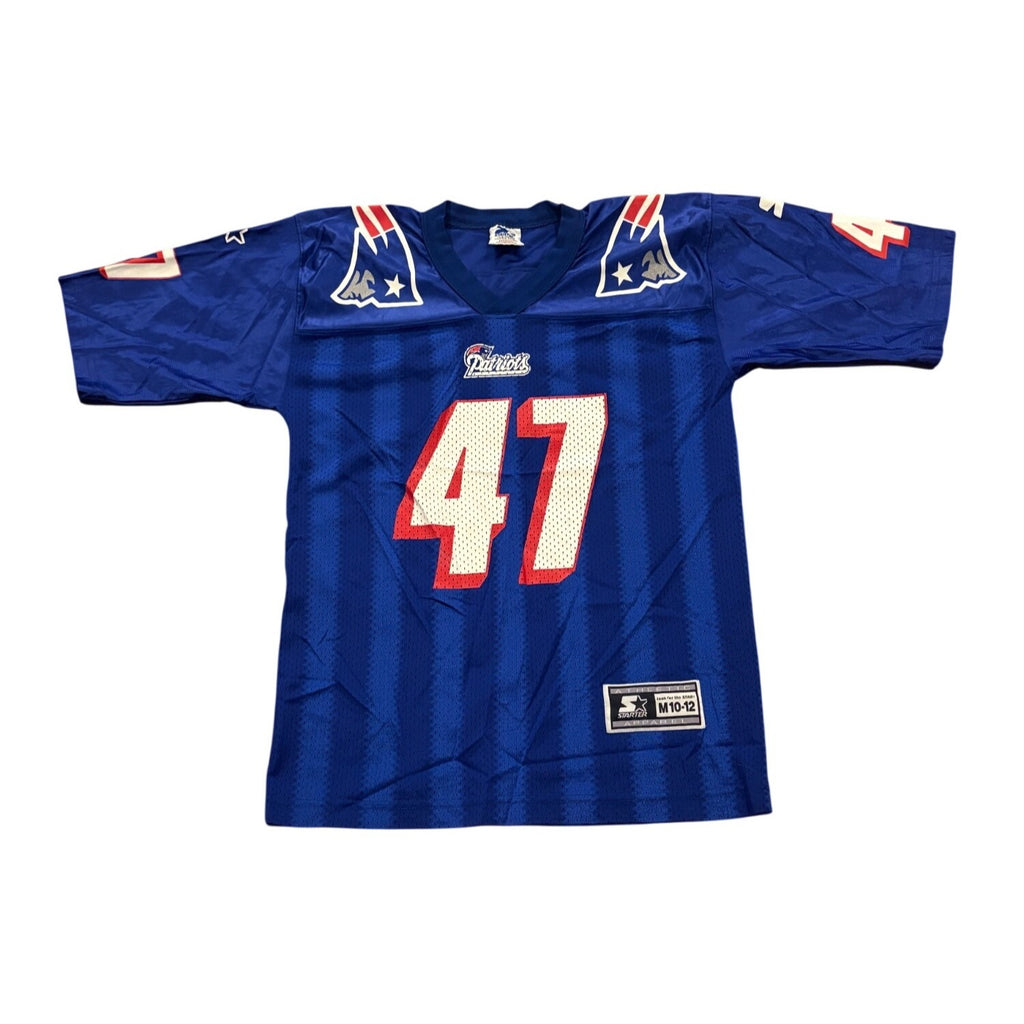 Vintage 90s Starter New England Patriots Robert Edwards #47 NFL Jersey Youth Lg