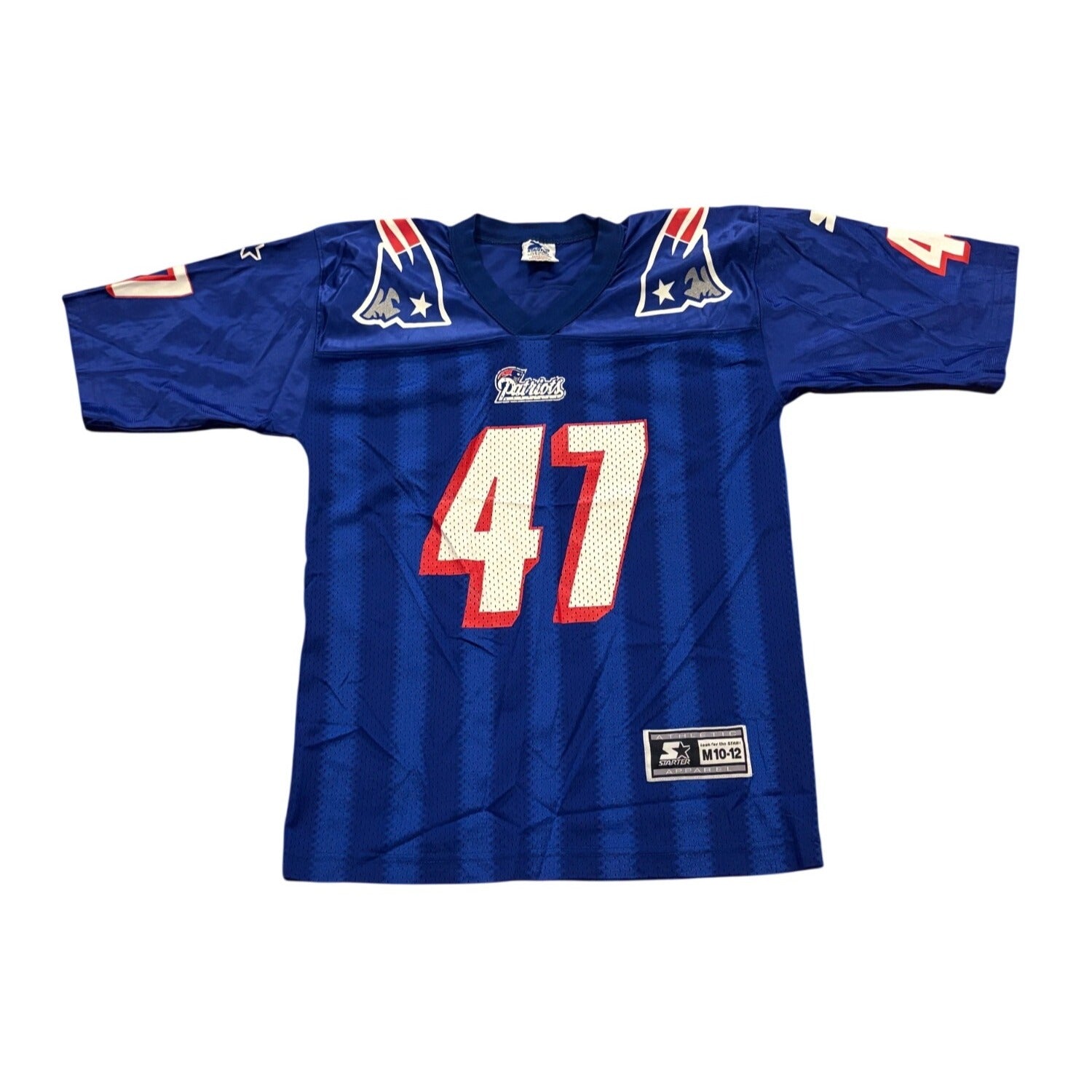 Vintage 90s Starter New England Patriots Robert Edwards #47 NFL Jersey Youth Lg