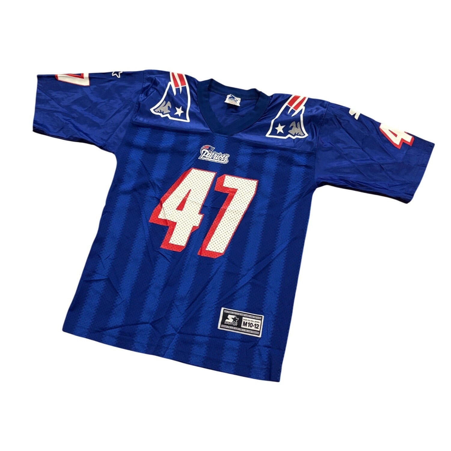 Vintage 90s Starter New England Patriots Robert Edwards #47 NFL Jersey Youth Lg