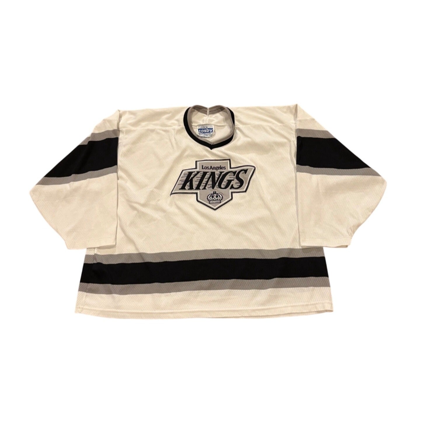 Vintage 1980's CCM Gerry Cosby Los Angeles Kings Stitched NHL Hockey Jersey XL