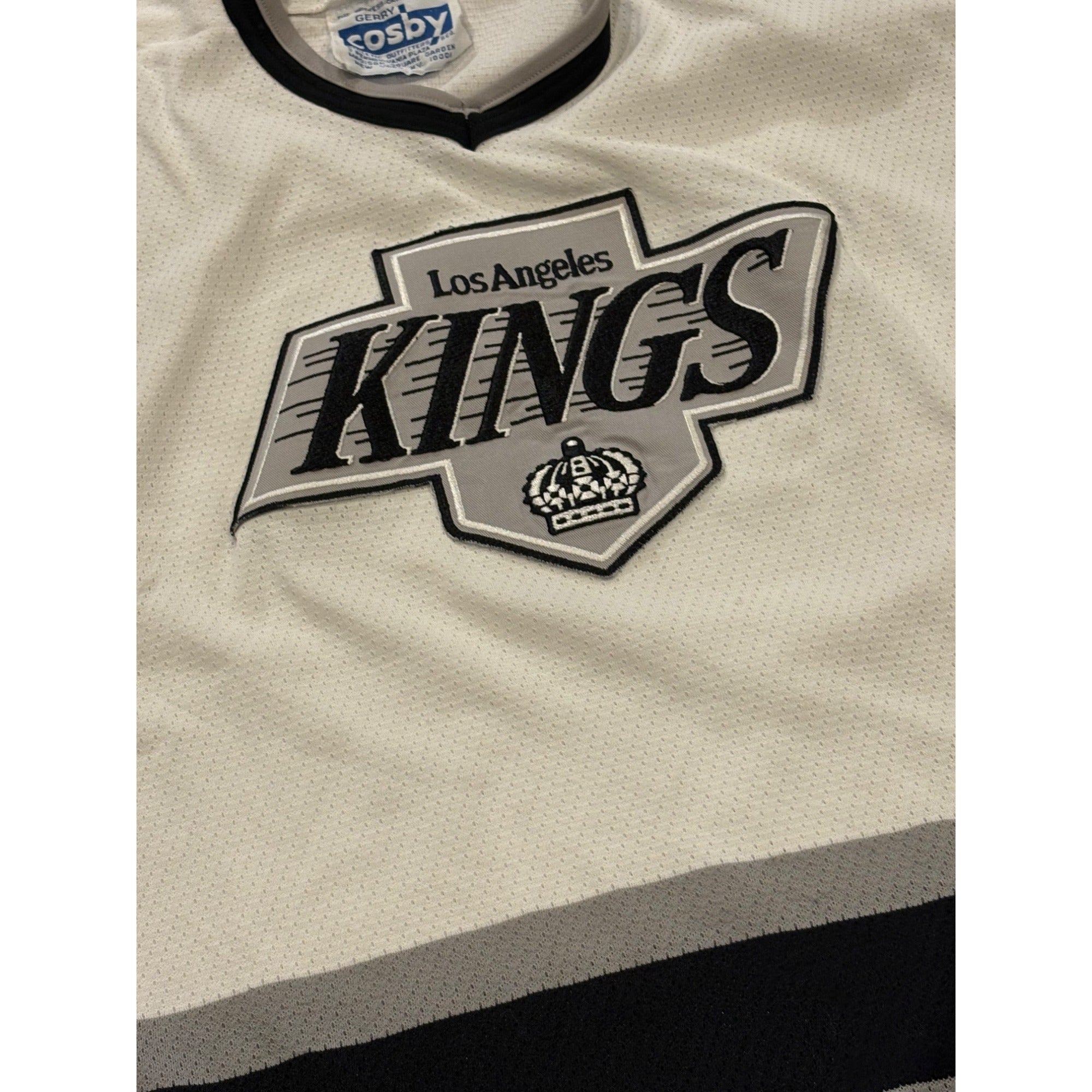 Vintage 1980's CCM Gerry Cosby Los Angeles Kings Stitched NHL Hockey Jersey XL