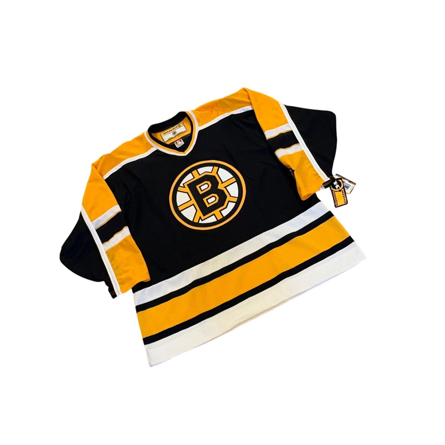 NWT Vintage 2002 KOHO Air Knit Boston Bruins NHL Hockey Team Jersey Men's XL