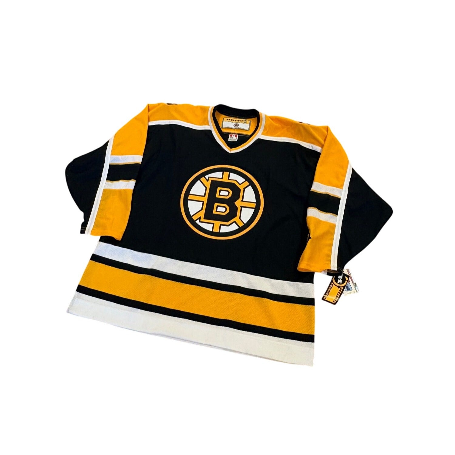 NWT Vintage 2002 KOHO Air Knit Boston Bruins NHL Hockey Team Jersey Men's XL