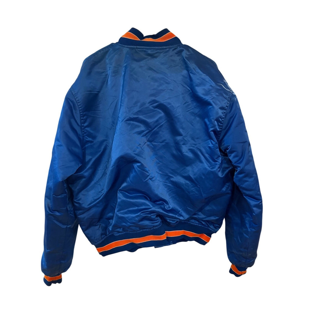 Vintage 1980's Starter New York Mets MLB Satin Bomber Jacket Blue Men's XL
