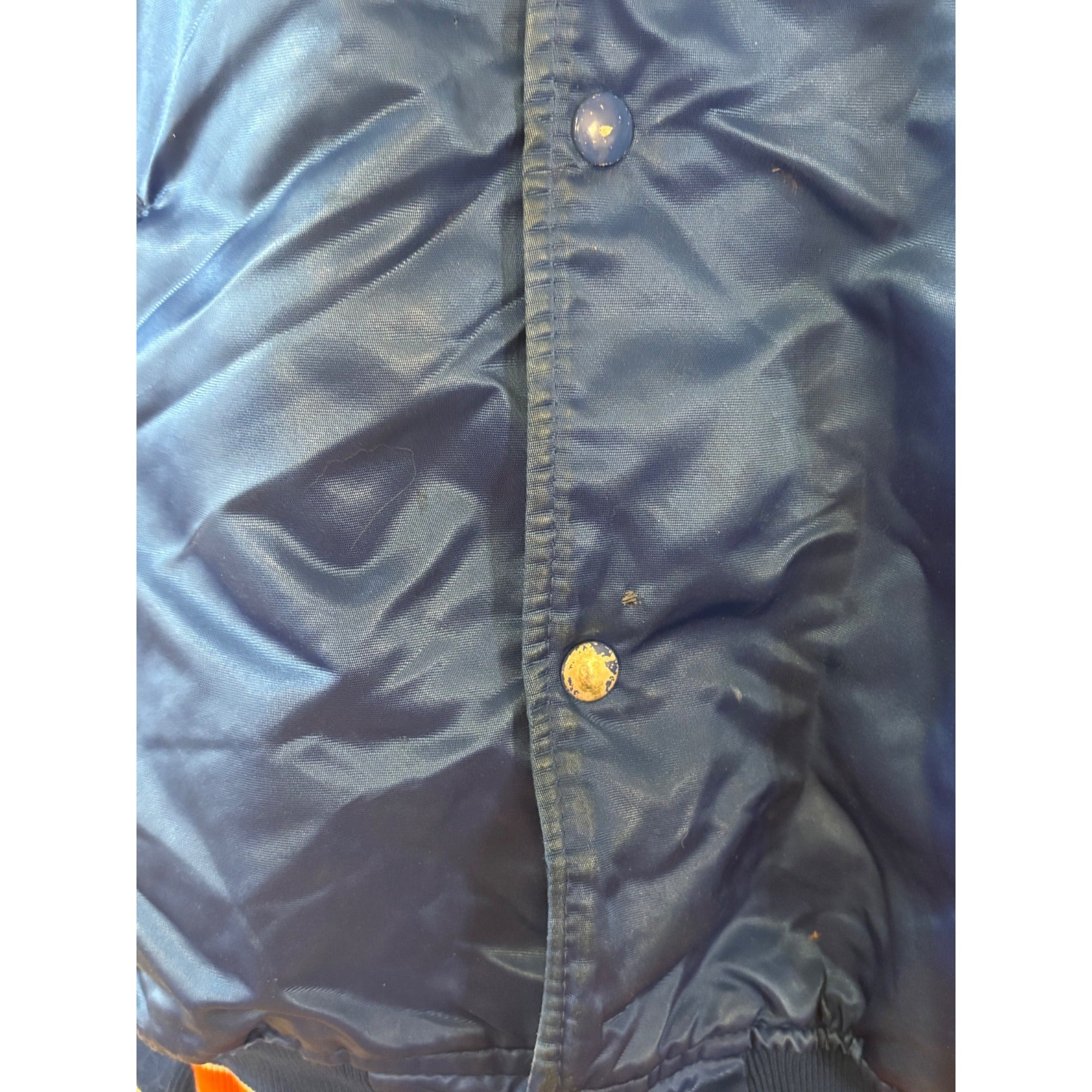 Vintage 1980's Starter New York Mets MLB Satin Bomber Jacket Blue Men's XL
