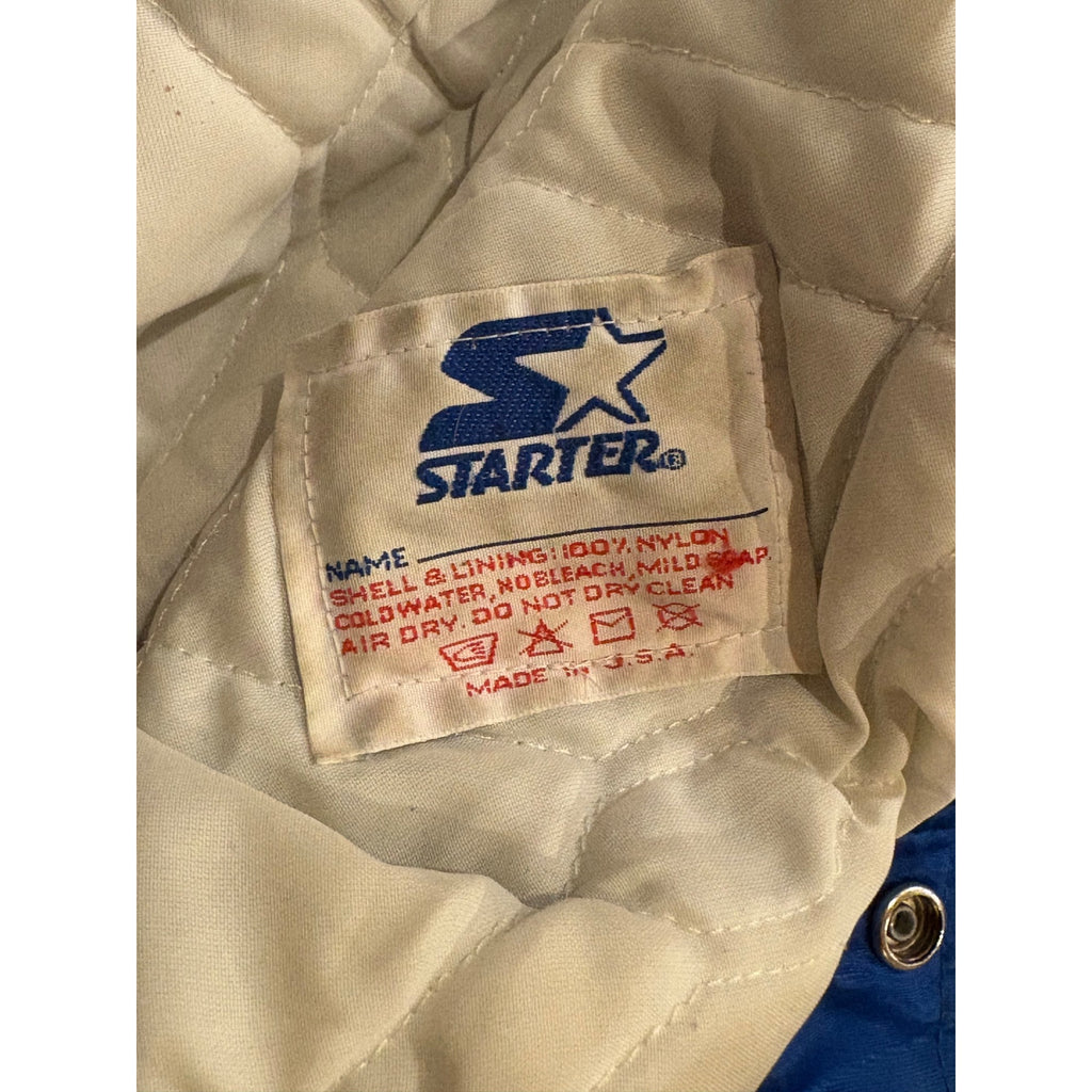 Vintage 1980's Starter New York Mets MLB Satin Bomber Jacket Blue Men's XL