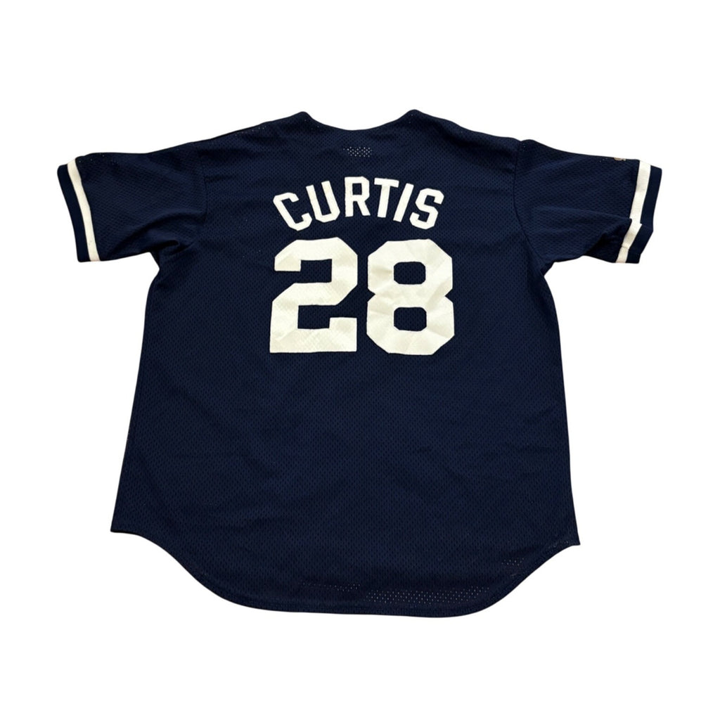 Rare 90's New York Yankees Chad Curtis #28 Majestic Diamond Collection Jersey L