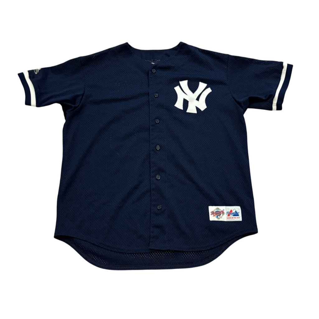 Rare 90's New York Yankees Chad Curtis #28 Majestic Diamond Collection Jersey L