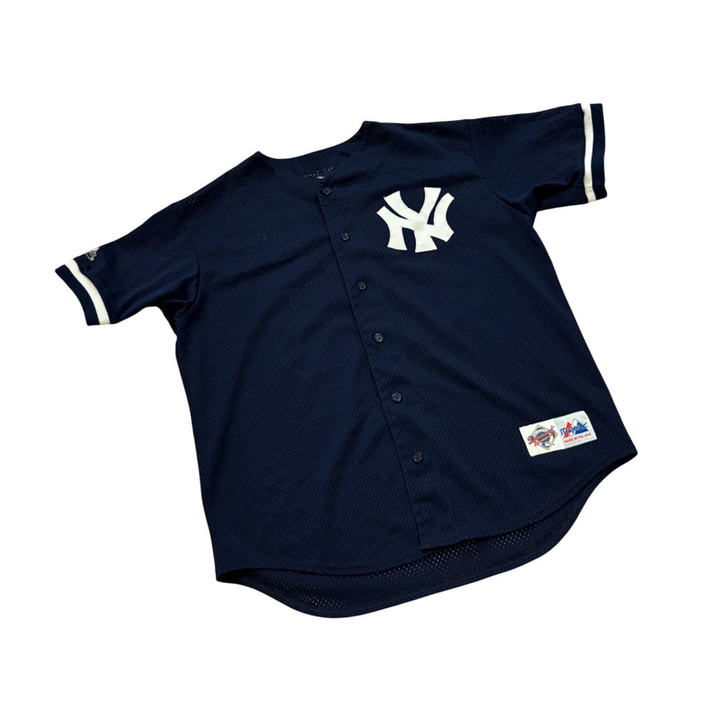 Rare 90's New York Yankees Chad Curtis #28 Majestic Diamond Collection Jersey L