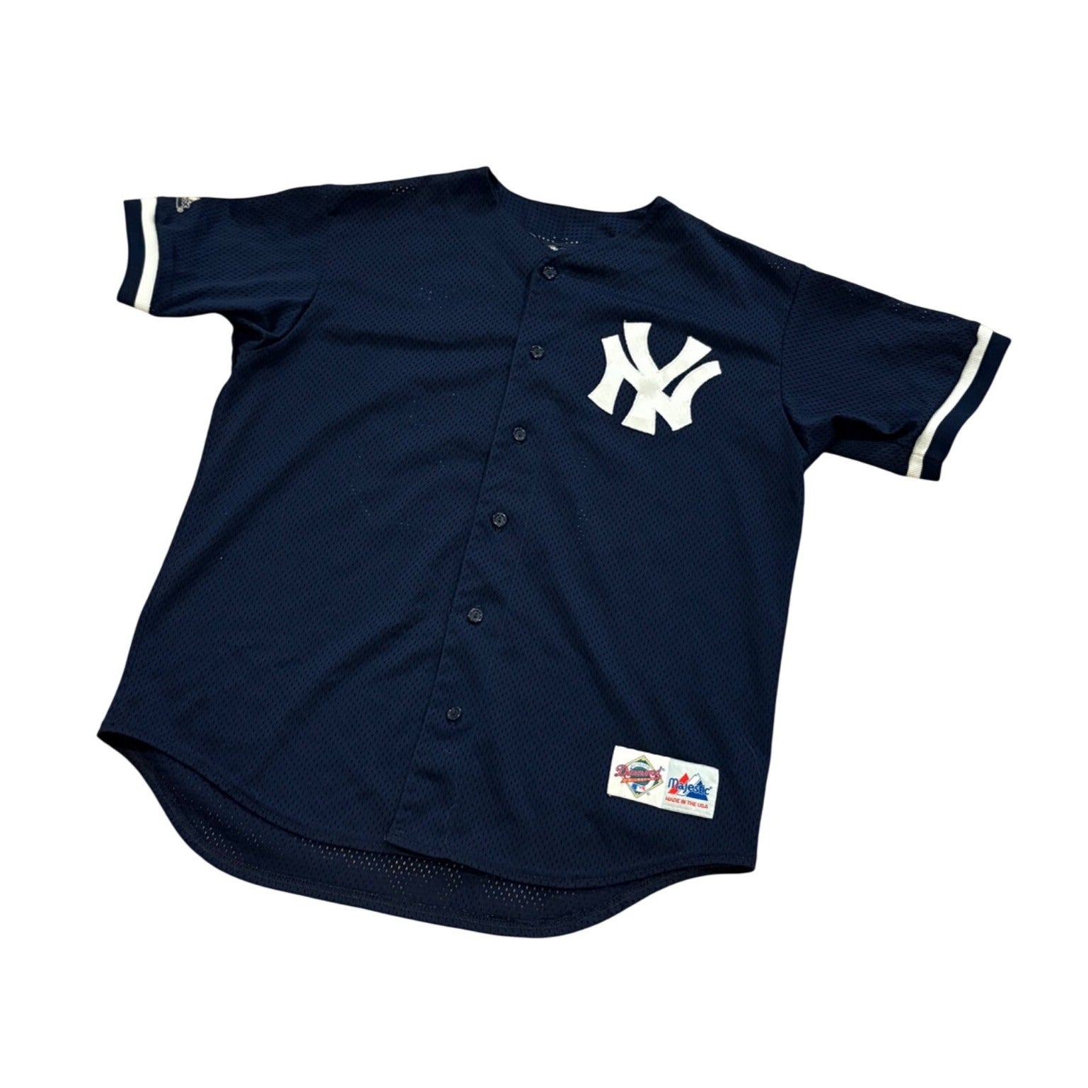 Rare 90's New York Yankees Chad Curtis #28 Majestic Diamond Collection Jersey L