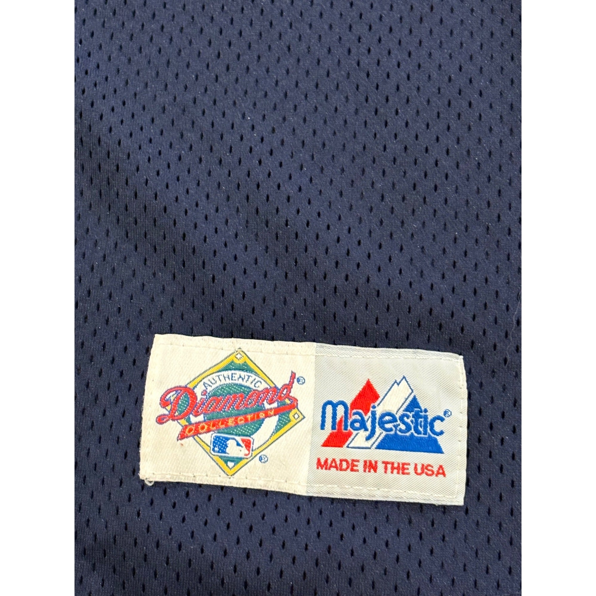 Rare 90's New York Yankees Chad Curtis #28 Majestic Diamond Collection Jersey L