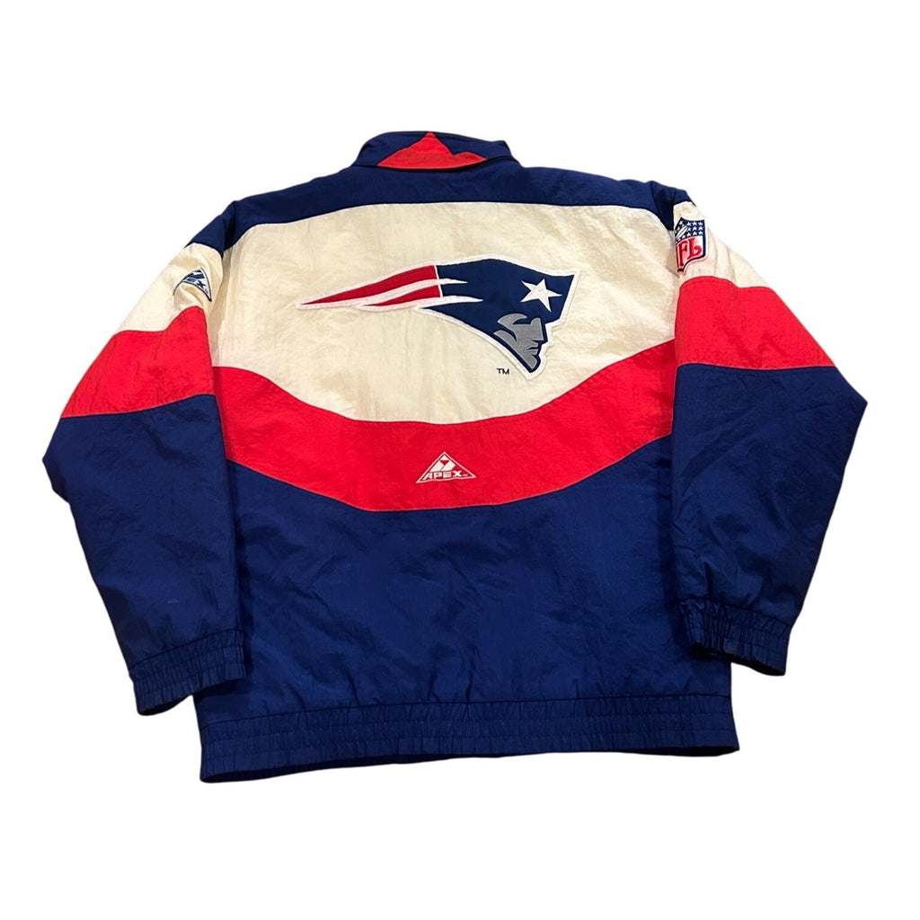 Vintage 1990's New England Patriots Apex One Authentic Pro Line Puffer Jacket M