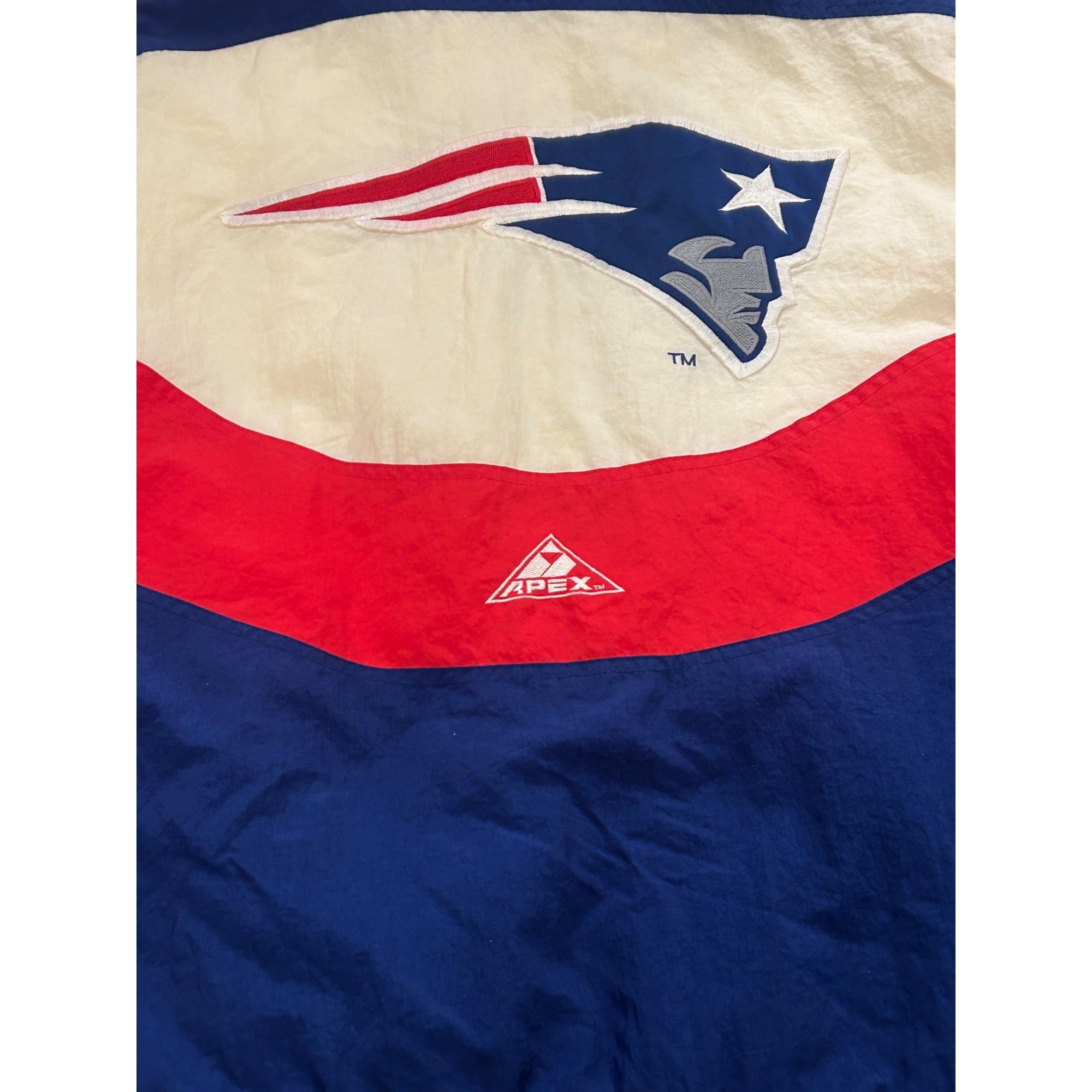Vintage 1990's New England Patriots Apex One Authentic Pro Line Puffer Jacket M