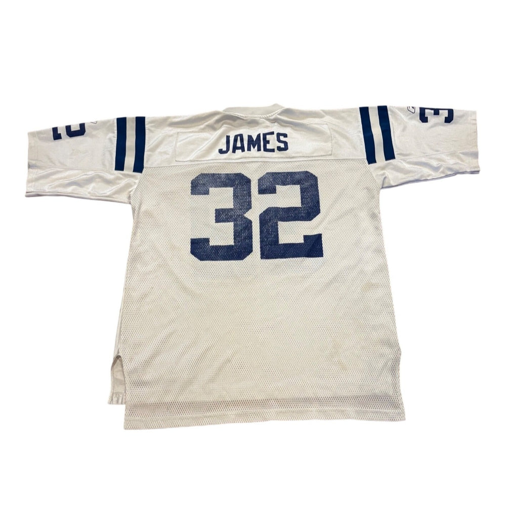Reebok Indianapolis Colts Edgerrin James #32 White NFL Football Jersey Men's XL