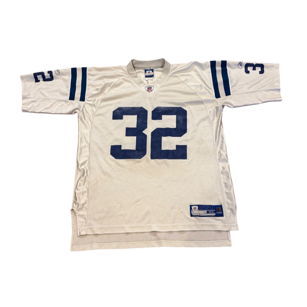 Reebok Indianapolis Colts Edgerrin James #32 White NFL Football Jersey Men's XL