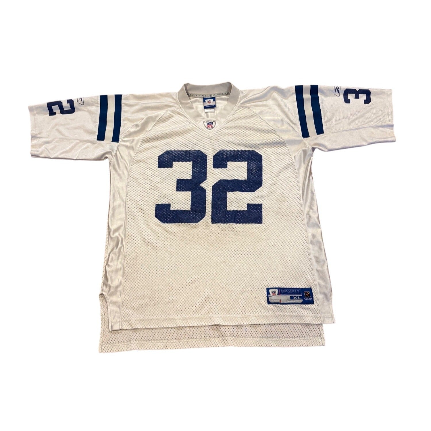 Reebok Indianapolis Colts Edgerrin James #32 White NFL Football Jersey Men's XL