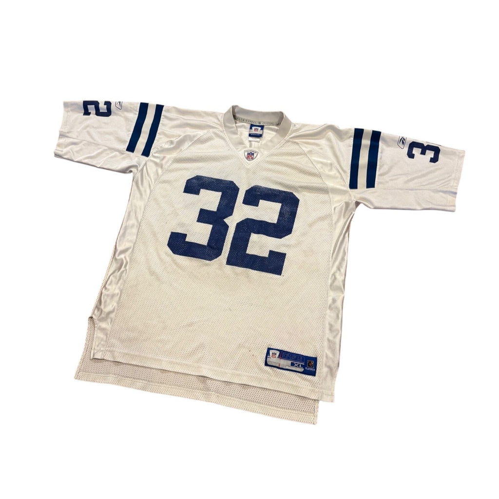 Reebok Indianapolis Colts Edgerrin James #32 White NFL Football Jersey Men's XL