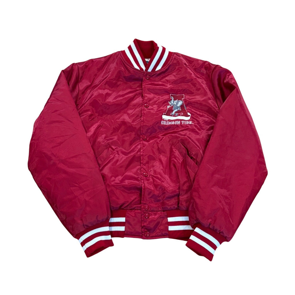 Vintage 1980's University of Alabama Crimson Tide Halloway Satin Jacket Men's L