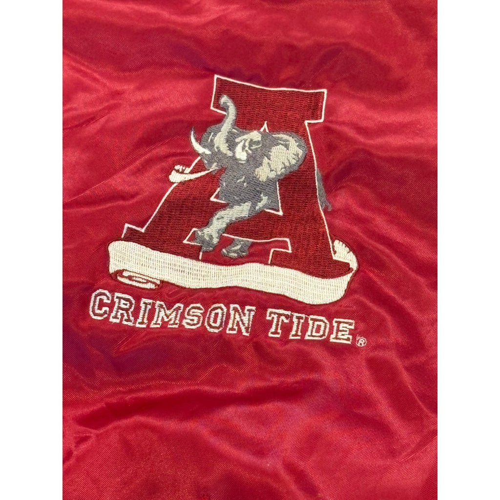 Vintage 1980's University of Alabama Crimson Tide Halloway Satin Jacket Men's L