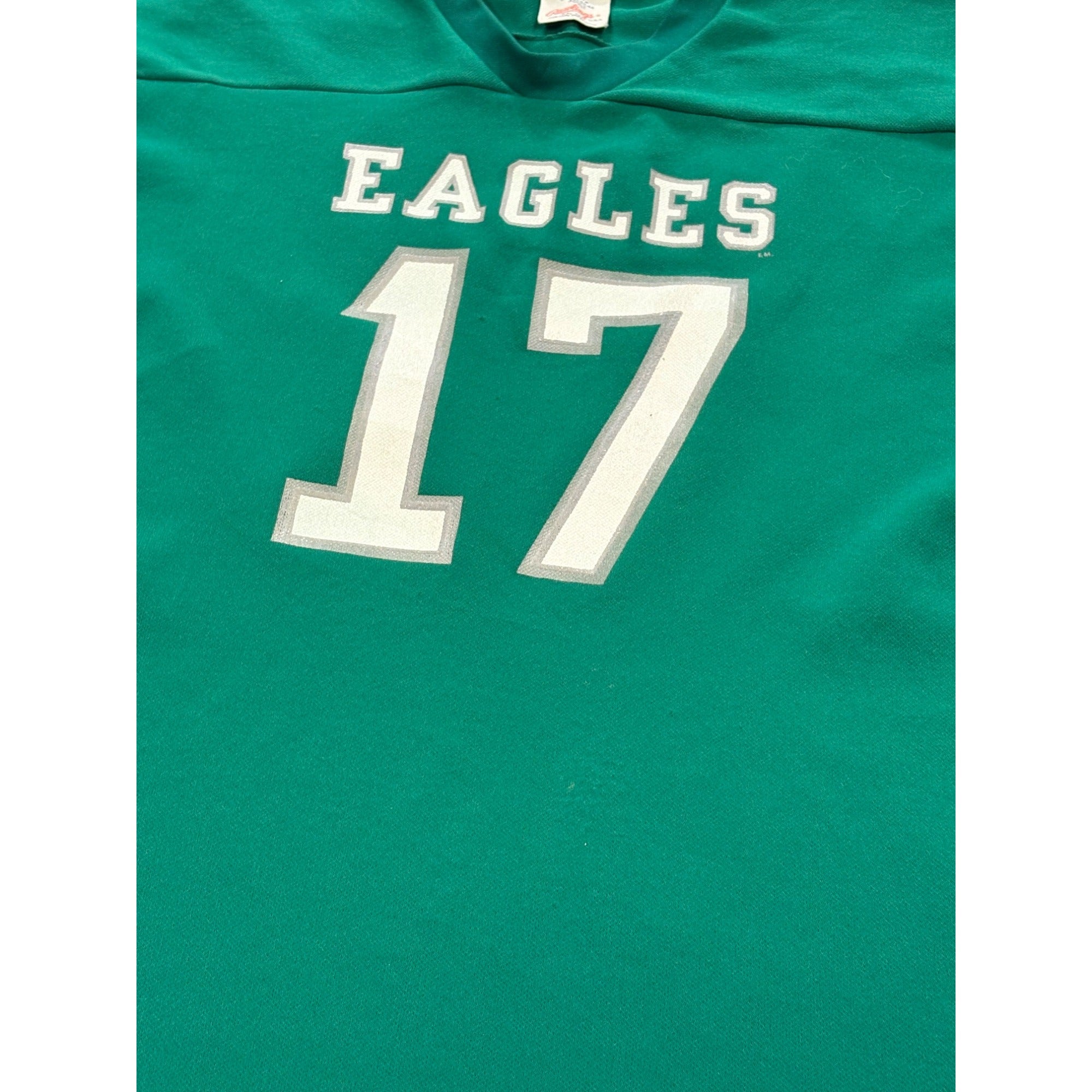 Vintage 1980's Rawlings Philadelphia Eagles #17 NFL Football Jersey Men's Large