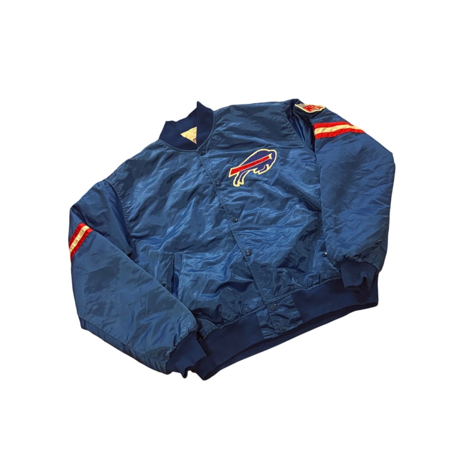 Vintage 1980's Starter Buffalo Bills NFL Pro Line Satin Jacket Blue Men's XL