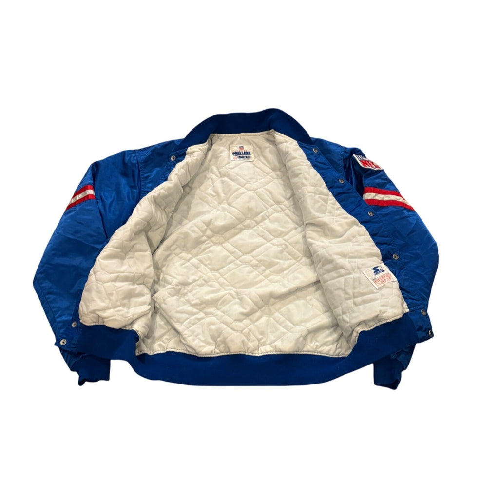 Vintage 1980's Starter Buffalo Bills NFL Pro Line Satin Jacket Blue Men's XL