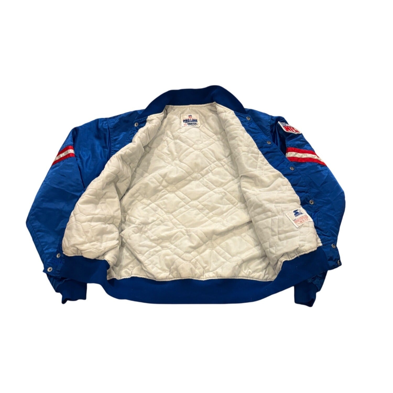 Vintage 1980's Starter Buffalo Bills NFL Pro Line Satin Jacket Blue Men's XL
