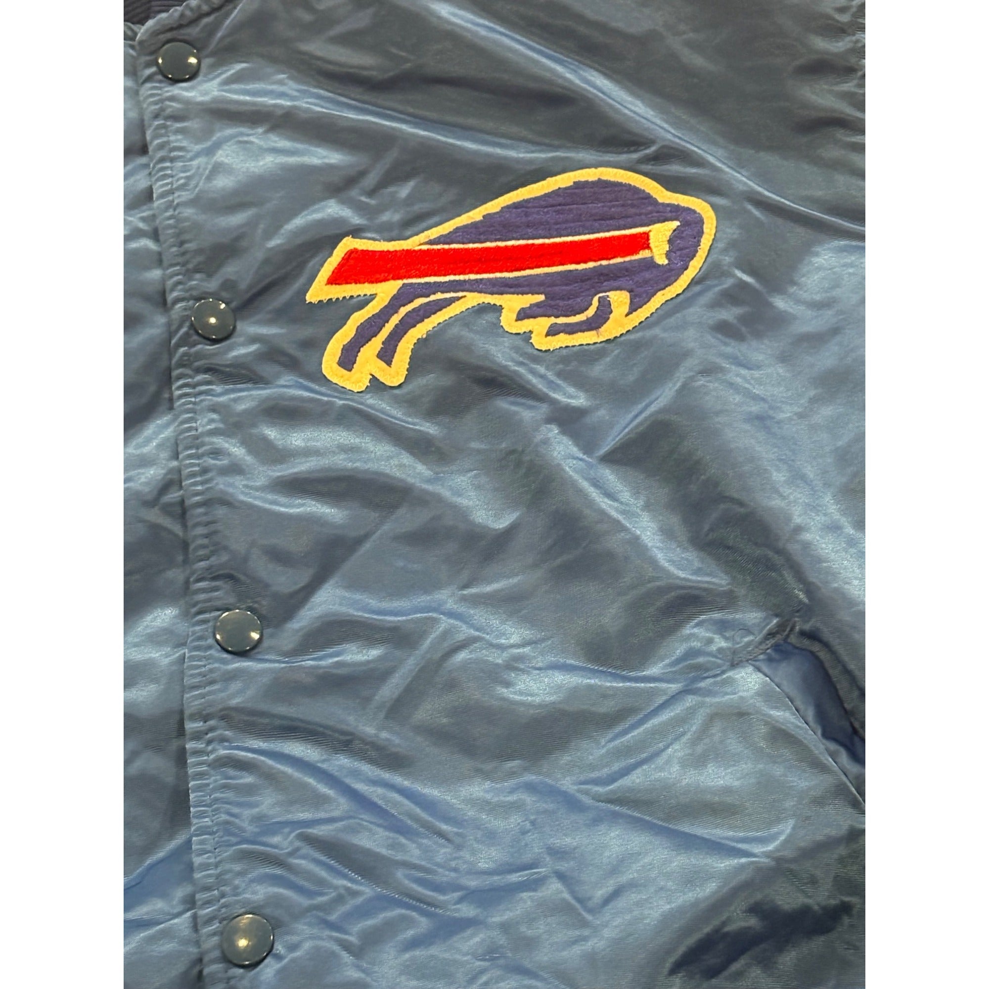 Vintage 1980's Starter Buffalo Bills NFL Pro Line Satin Jacket Blue Men's XL