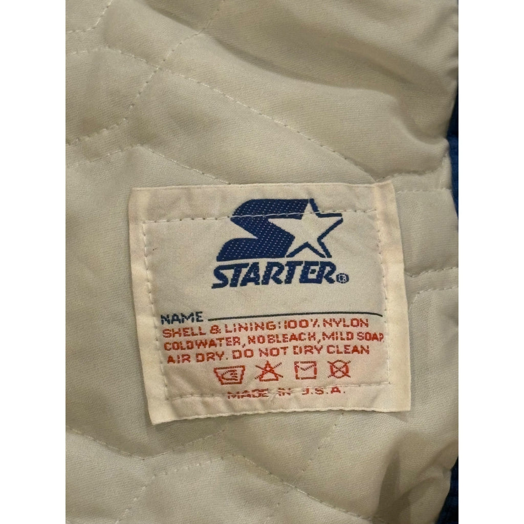Vintage 1980's Starter Buffalo Bills NFL Pro Line Satin Jacket Blue Men's XL