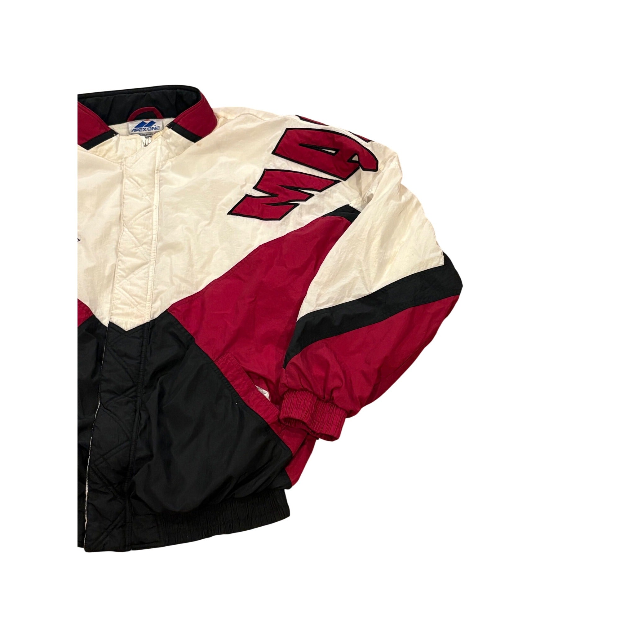 Vintage 90s Apex One UMass Minutemen Full Zip Windbreaker Jacket Men's XL