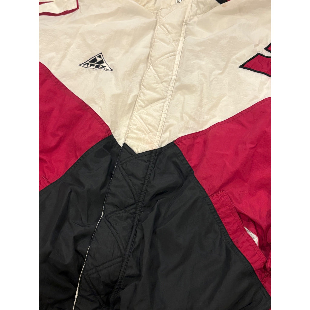 Vintage 90s Apex One UMass Minutemen Full Zip Windbreaker Jacket Men's XL