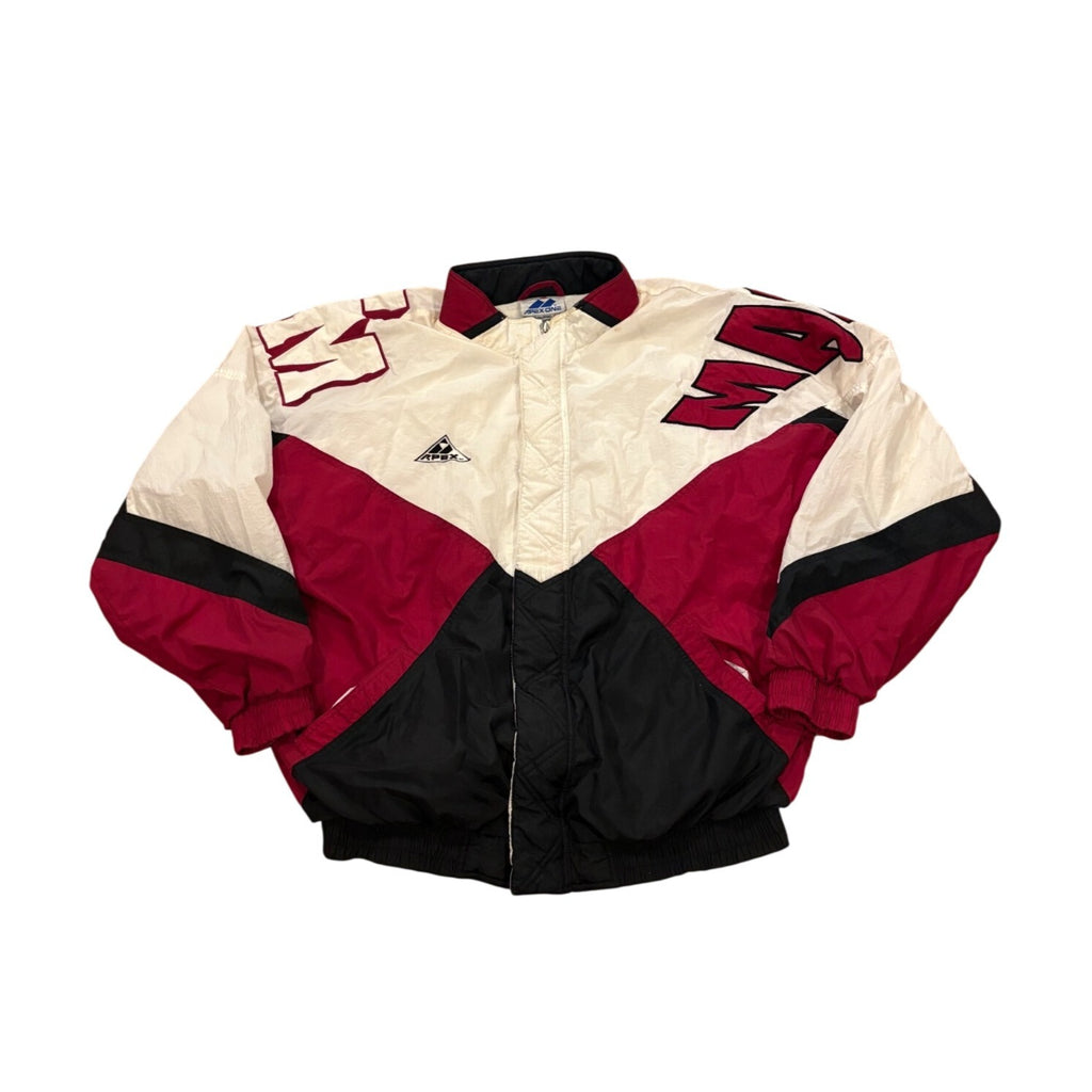 Vintage 90s Apex One UMass Minutemen Full Zip Windbreaker Jacket Men's XL