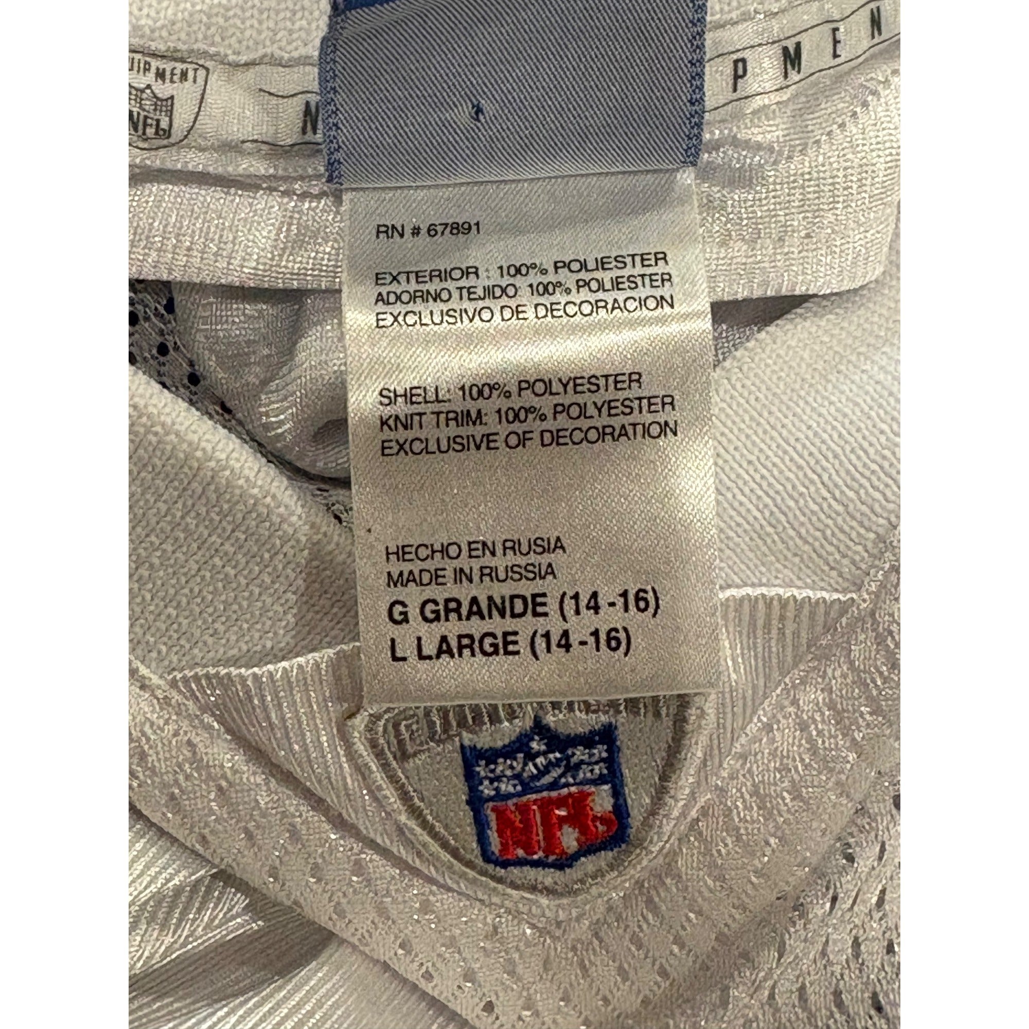 Reebok Indianapolis Colts Marvin Harrison #88 White NFL Football Jersey Youth L