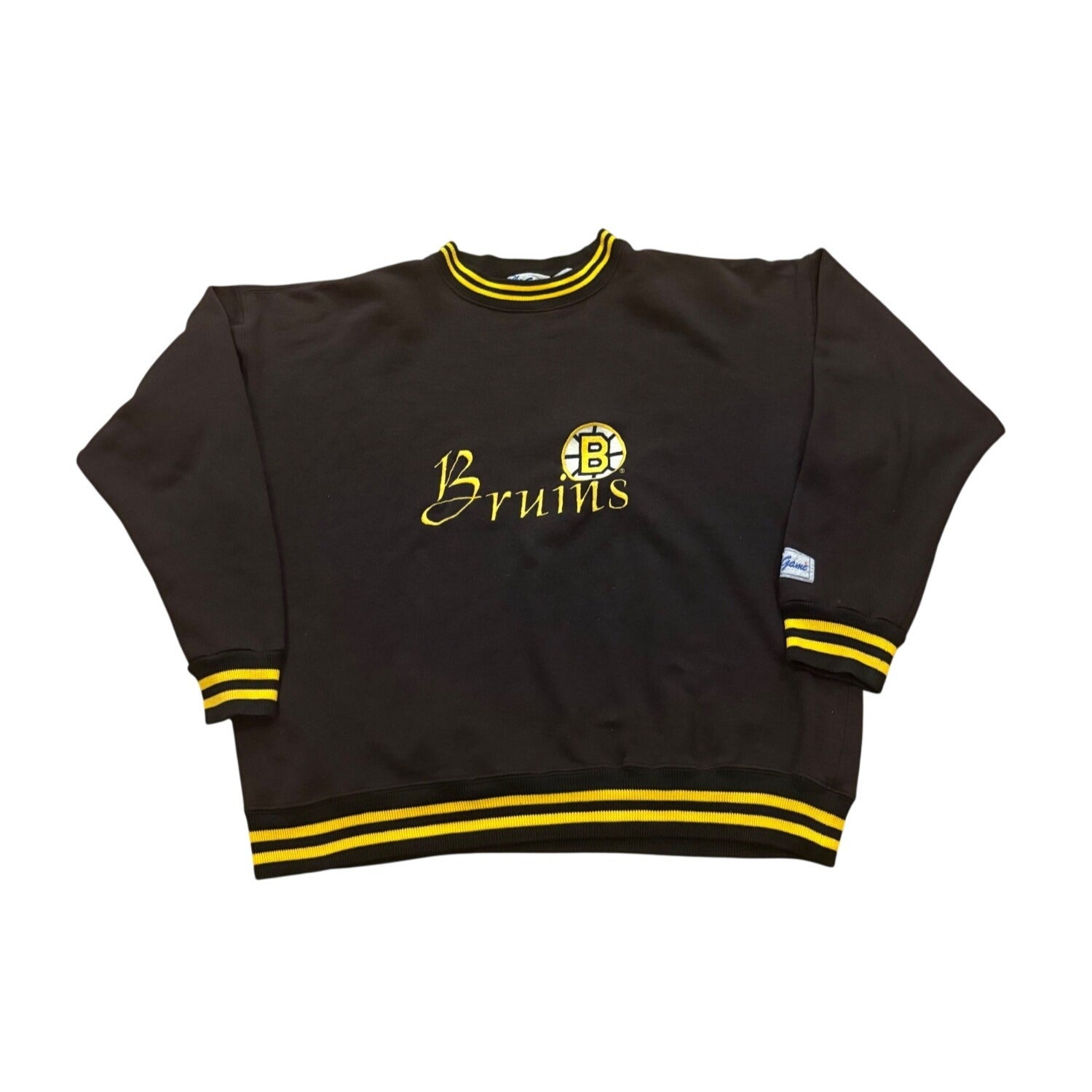 Vintage 90s The Game Boston Bruins NHL Hockey Crewneck Sweatshirt Men's Large