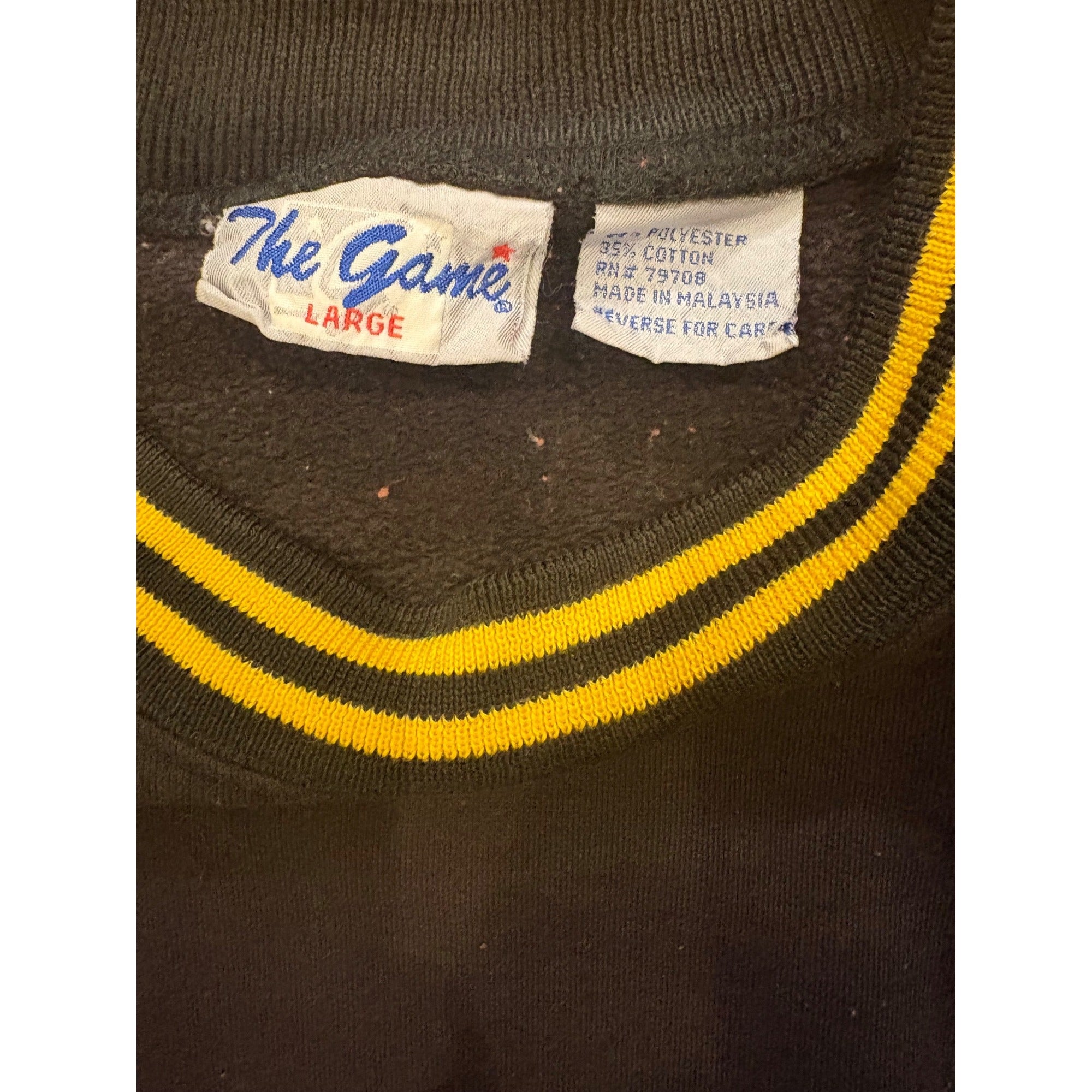 Vintage 90s The Game Boston Bruins NHL Hockey Crewneck Sweatshirt Men's Large