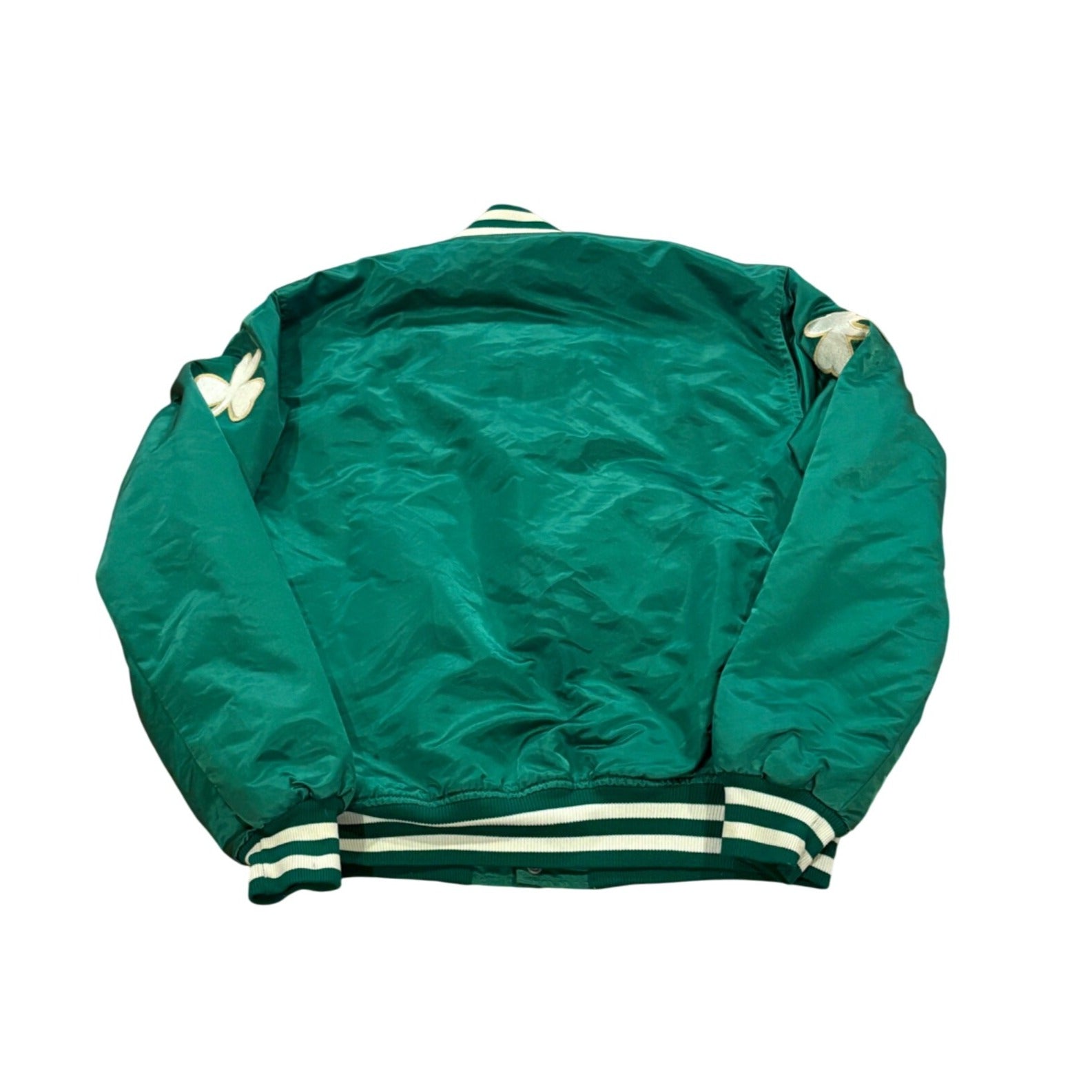 Vintage 1980's Starter Boston Celtics NBA Satin Jacket Green Men's Large