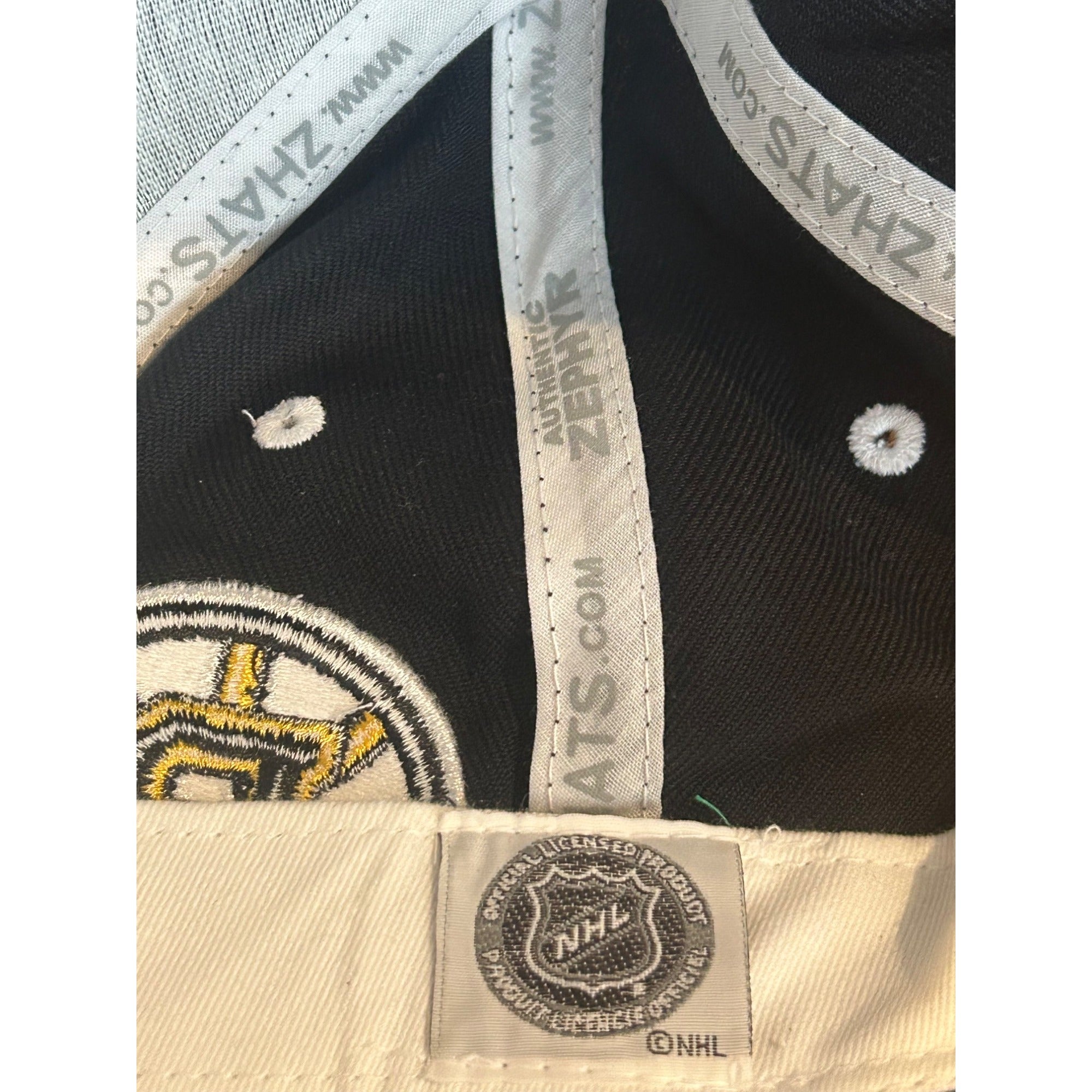 Boston Bruins Zephyr NHL Hockey Snapback Wool Hat Cap Black Yellow NWT