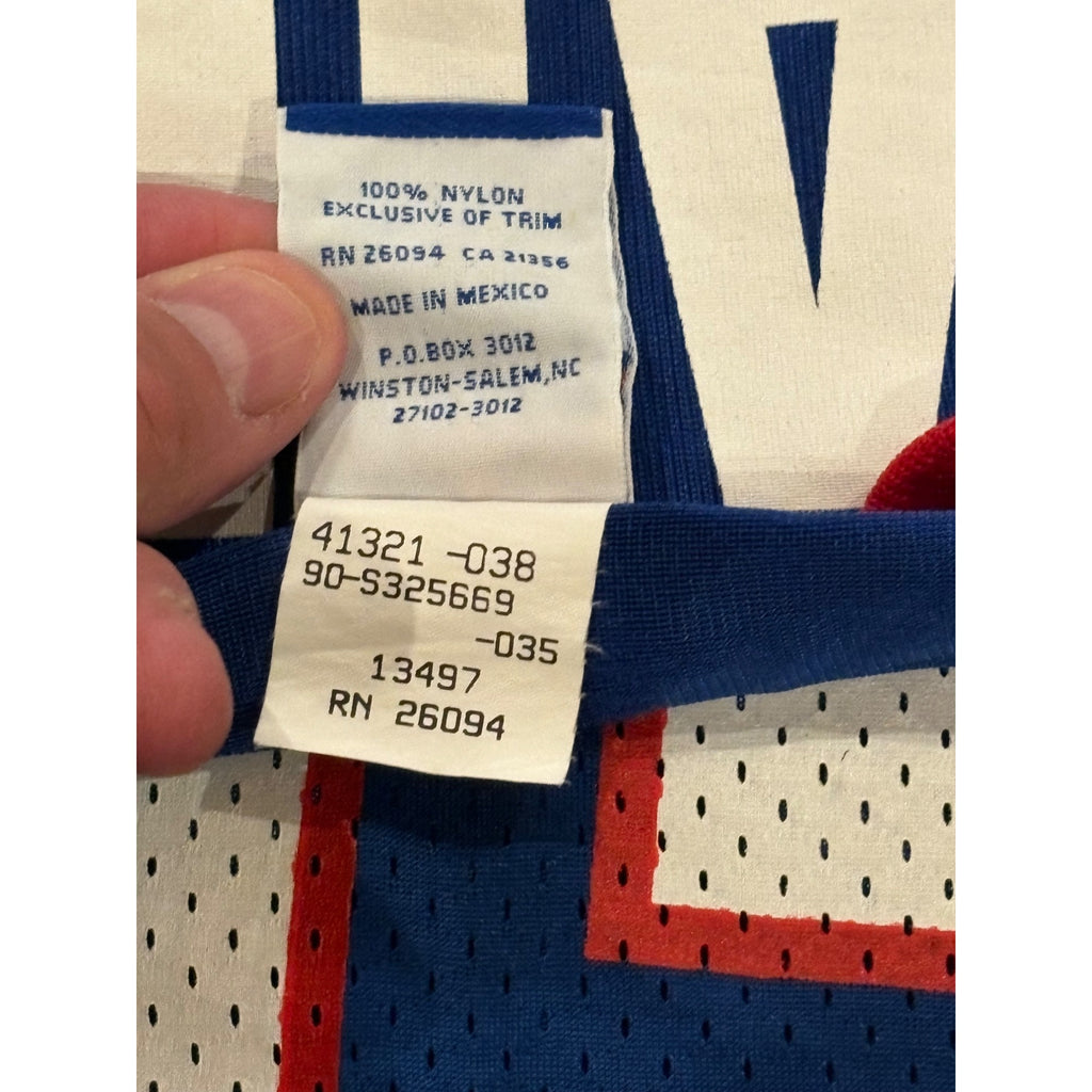 Vintage 1990's Buffalo Bills Bryce Paup #95 Champion Blue NFL Jersey Men's 48